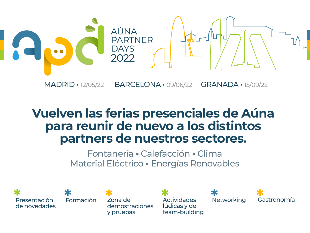 AUNA confirma las 81 firmas que estarán presentes en los APD de Madrid, Distribución material eléctrico y fontaneria en Barcelona