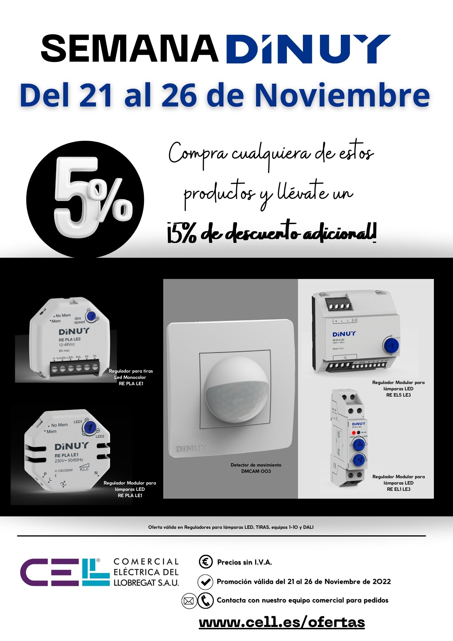 Semana DINUY, Distribución material eléctrico y fontaneria en Barcelona