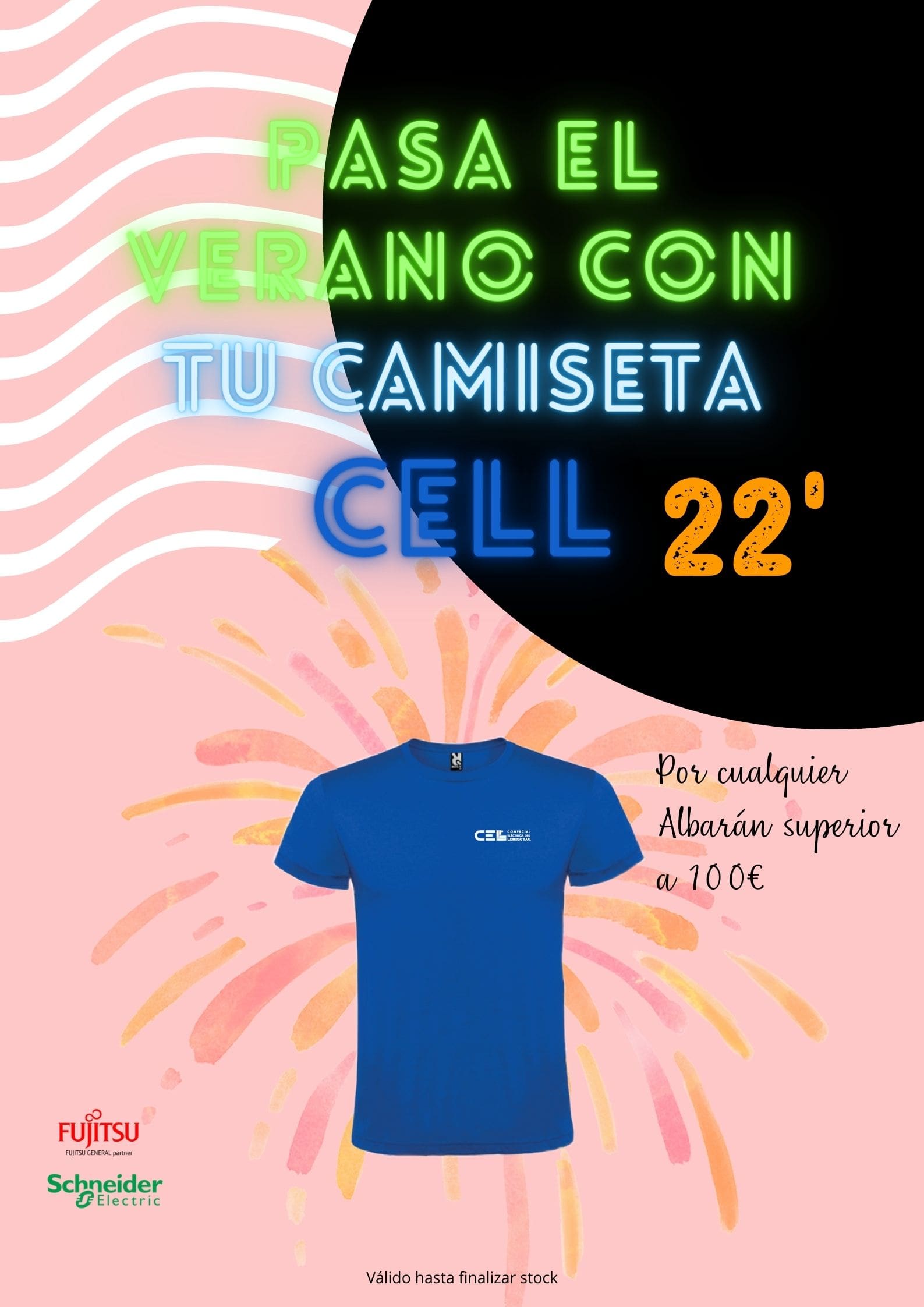 Promoción Verano Cell, Distribución material eléctrico y fontaneria en Barcelona