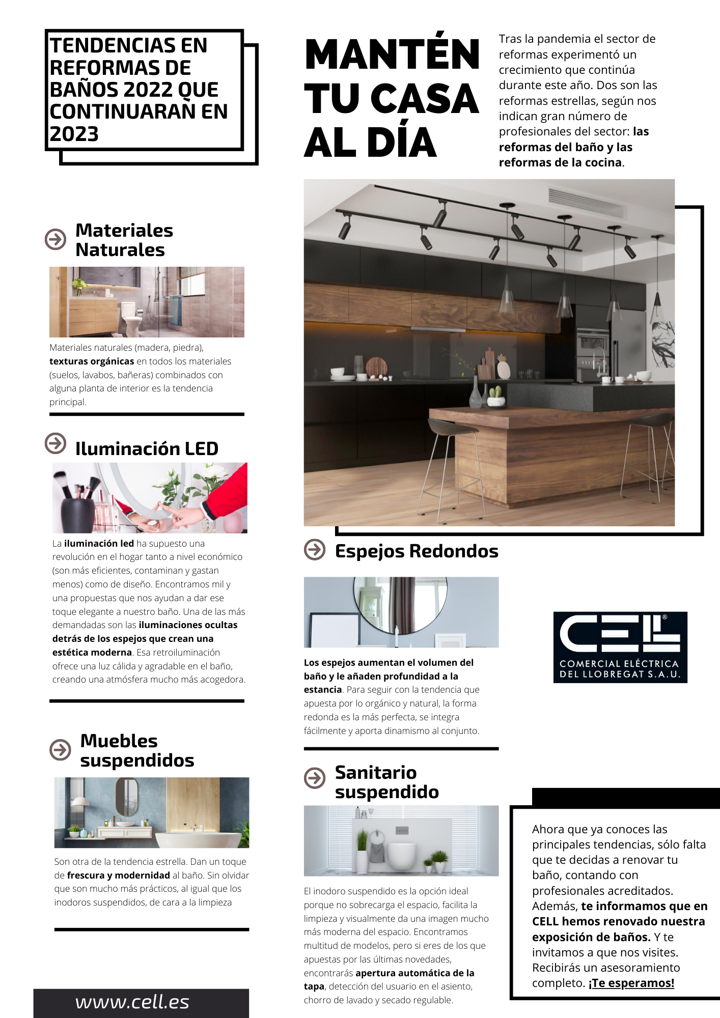 Tendencias en Reformas de Baños, Distribución material eléctrico y fontaneria en Barcelona