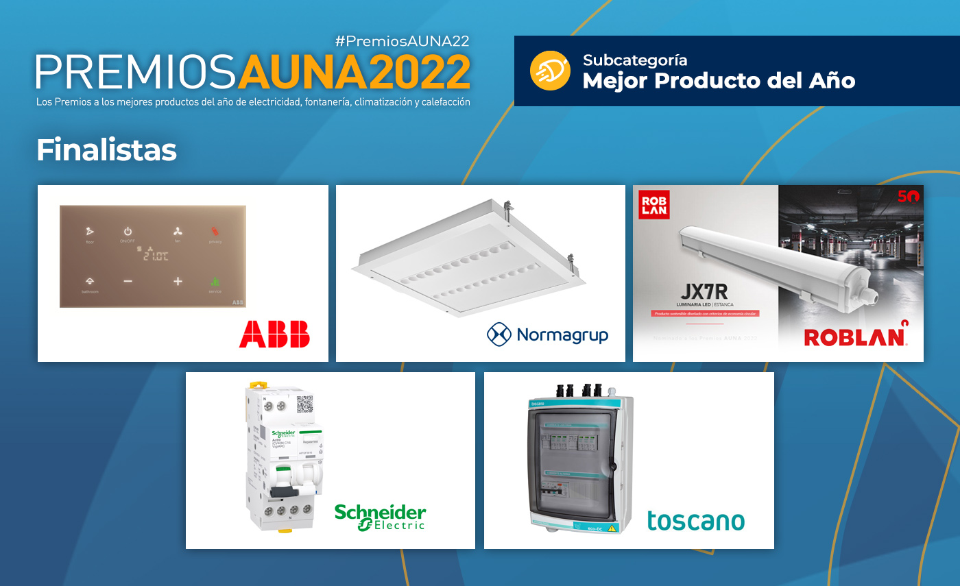 Conoce a los Finalistas de los Premios Auna 2022, Distribución material eléctrico y fontaneria en Barcelona