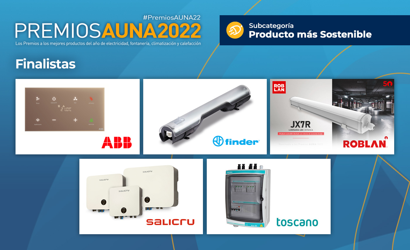 Conoce a los Finalistas de los Premios Auna 2022, Distribución material eléctrico y fontaneria en Barcelona