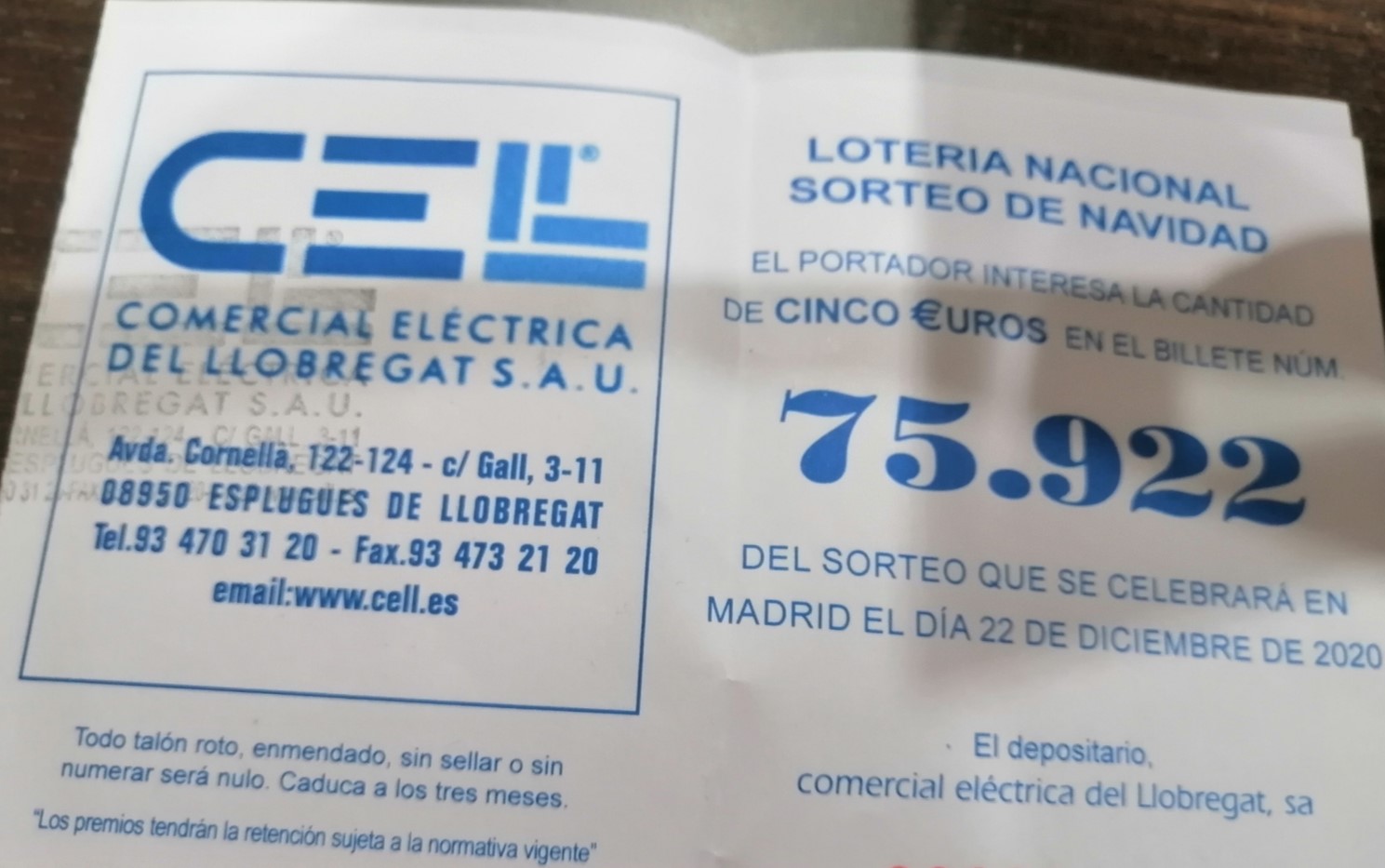 Como Cobrar La Loteria Navidad De Cell Id 118