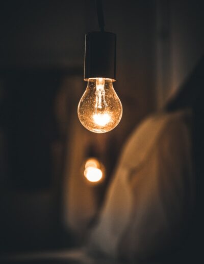 Vintage Retro Light Dark Bed Room Min