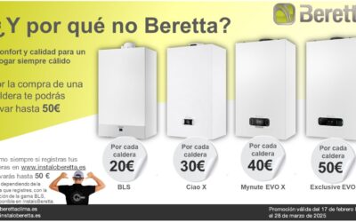 Beretta te recompensa: consigue hasta 50€ por la compra de tu caldera